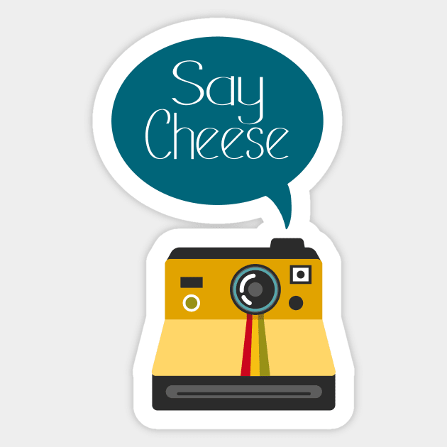 Say Cheese Sticker by Steve Haskamp